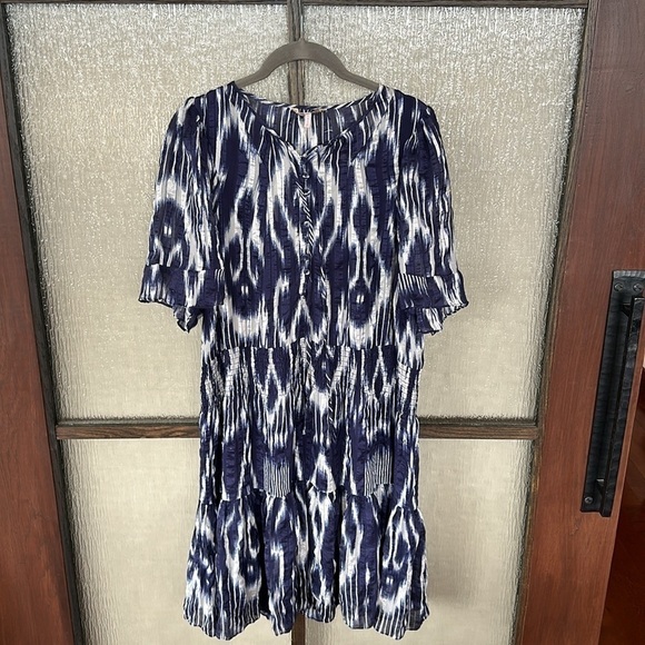 Rebecca Taylor Indigo dress size 10 - Picture 7 of 11